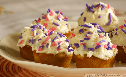 muffins with frosting